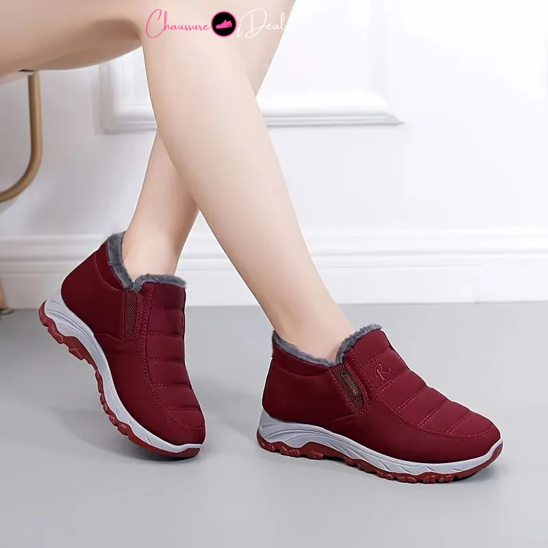 Bottes de neige chaudes imperméables et décontractées à enfiler unisexes - Image 13