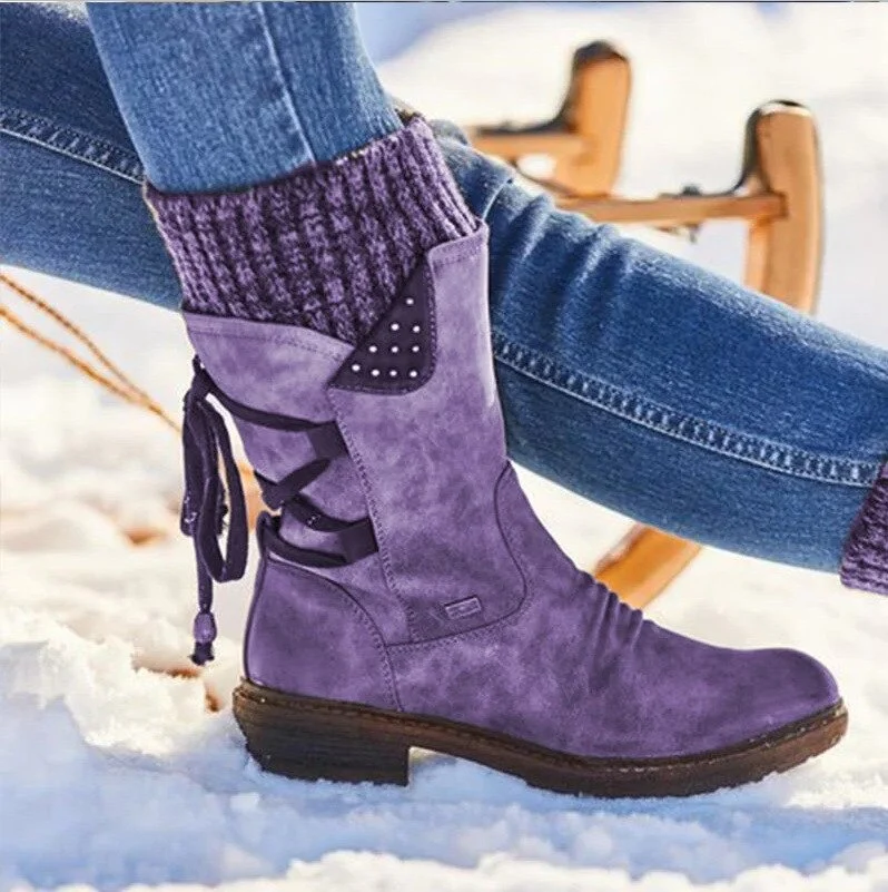 Bottes mi-mollet d'hiver pour femmes - Image 5