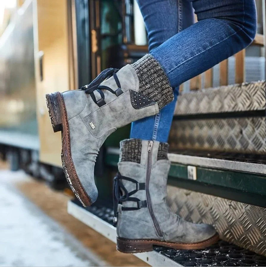 Bottes mi-mollet d'hiver pour femmes - Image 6