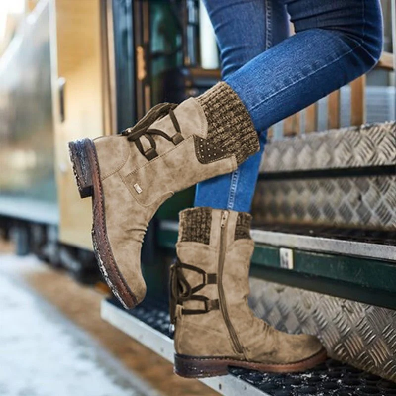 Bottes mi-mollet d'hiver pour femmes - Image 9