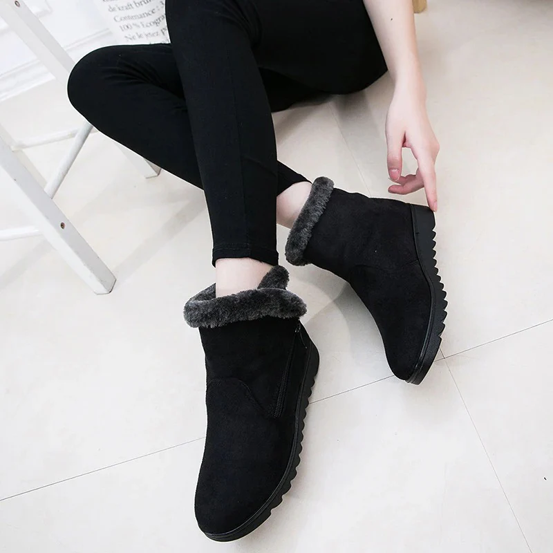 Bottines antidérapantes en peluche pour femmes - Image 9