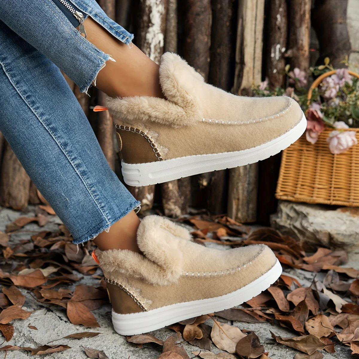bottines dâhiver douillettes avec doublure en peluche - Image 8
