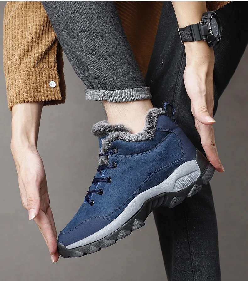 Bottines de neige à semelle épaisse pour homme - Image 11
