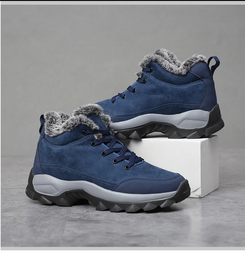 Bottines de neige à semelle épaisse pour homme - Image 14