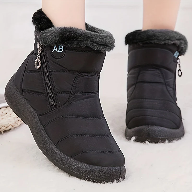 bottines d'hiver avec doublure en fausse fourrure - Image 2