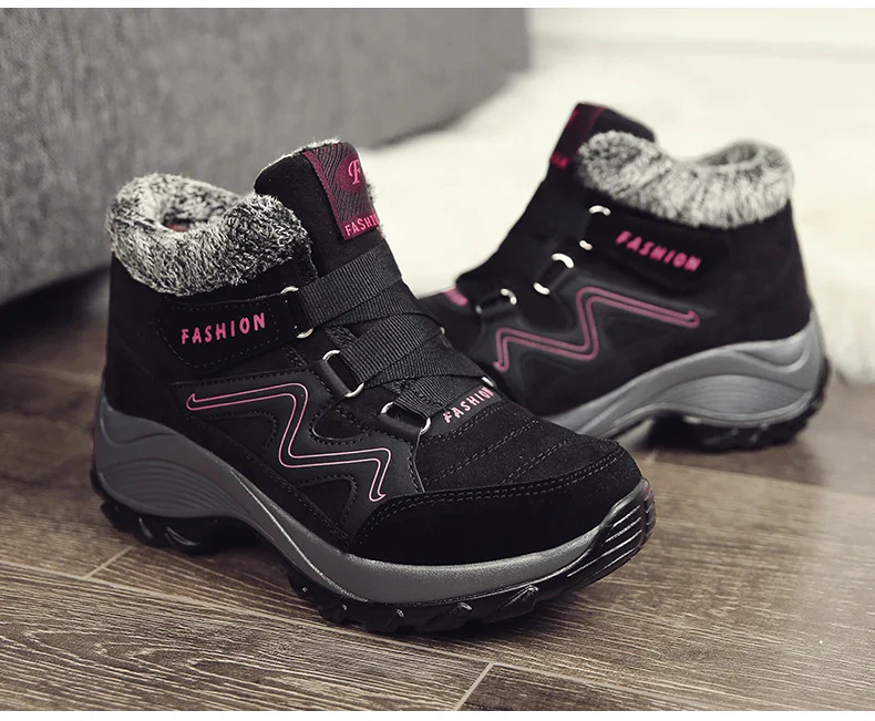 Bottines d'hiver en peluche chaudes pour femmes - Image 13