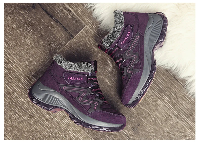Bottines d'hiver en peluche chaudes pour femmes - Image 18