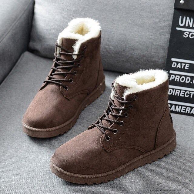 Bottines d'hiver à lacets pour femmes - Image 11