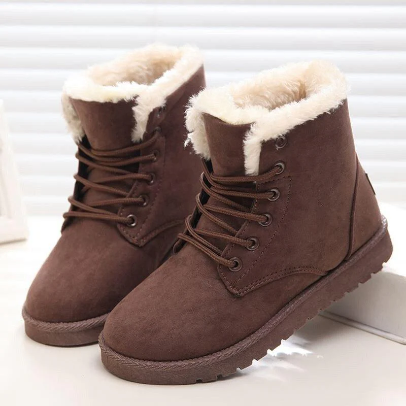 Bottines d'hiver à lacets pour femmes - Image 12