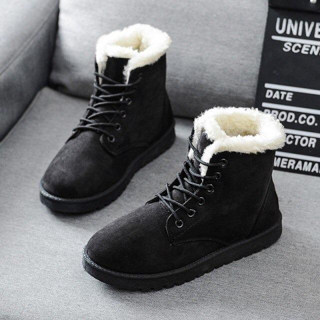 Bottines d'hiver à lacets pour femmes - Image 5