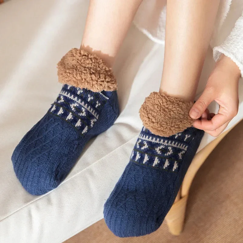 Chaussettes Chaudes Antidérapantes d'Automne pour Hommes et Femmes - Image 12