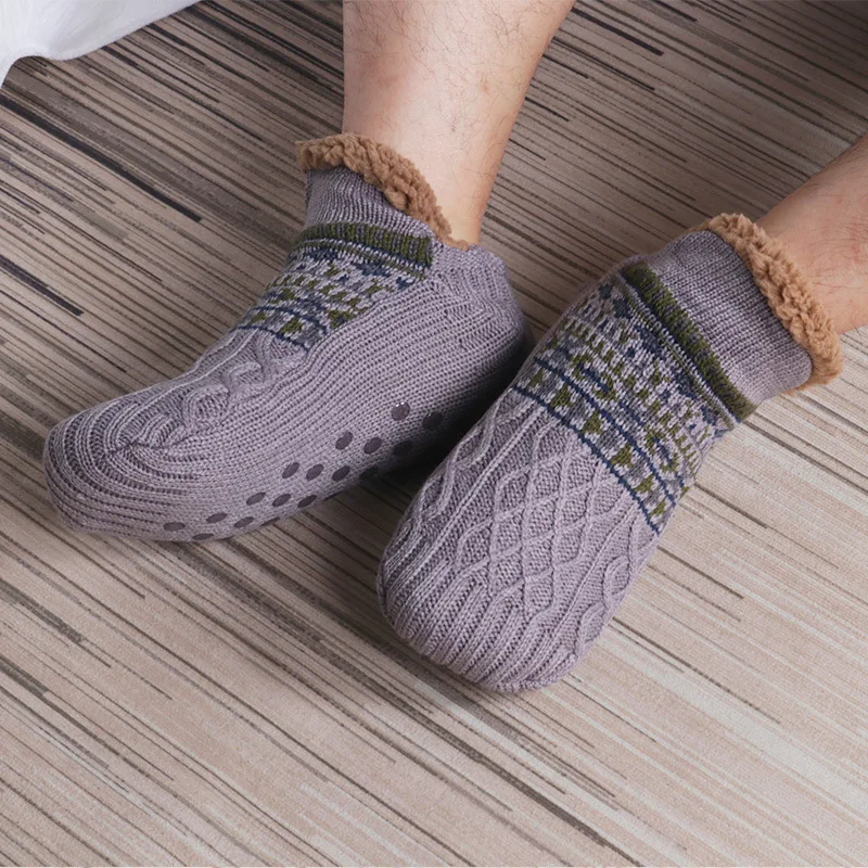 Chaussettes Chaudes Antidérapantes d'Automne pour Hommes et Femmes - Image 7