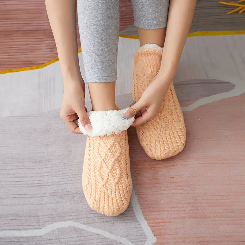 Chaussons-Chaussettes Thermiques Antidérapants Doublés - Image 10