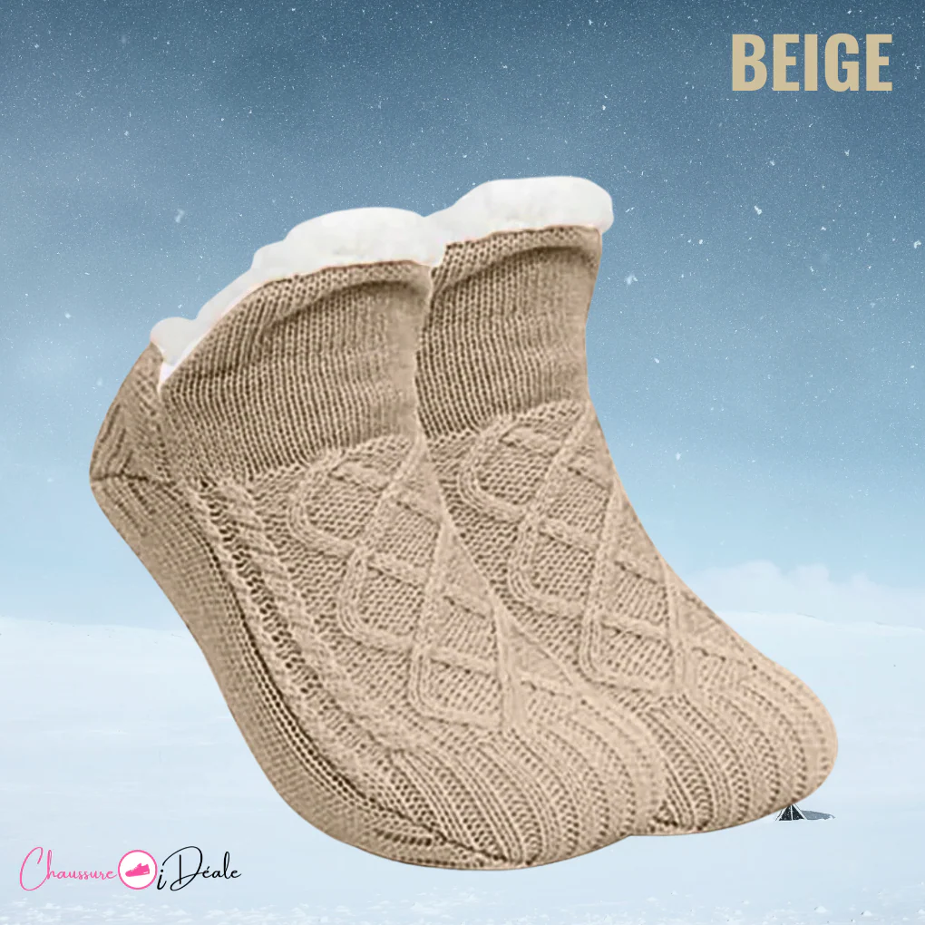 Chaussons-Chaussettes Thermiques Antidérapants Doublés - Image 14