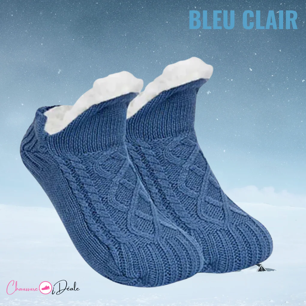 Chaussons-Chaussettes Thermiques Antidérapants Doublés - Image 16