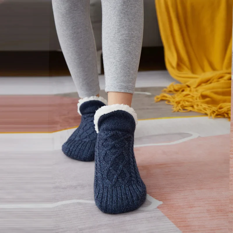 Chaussons-Chaussettes Thermiques Antidérapants Doublés - Image 6
