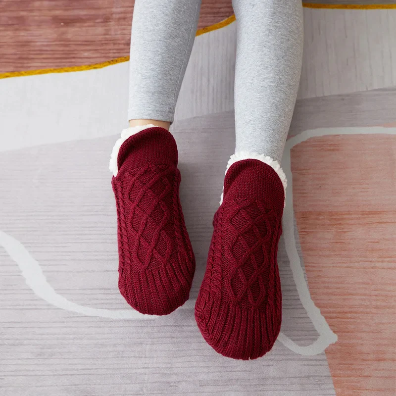 Chaussons-Chaussettes Thermiques Antidérapants Doublés - Image 9