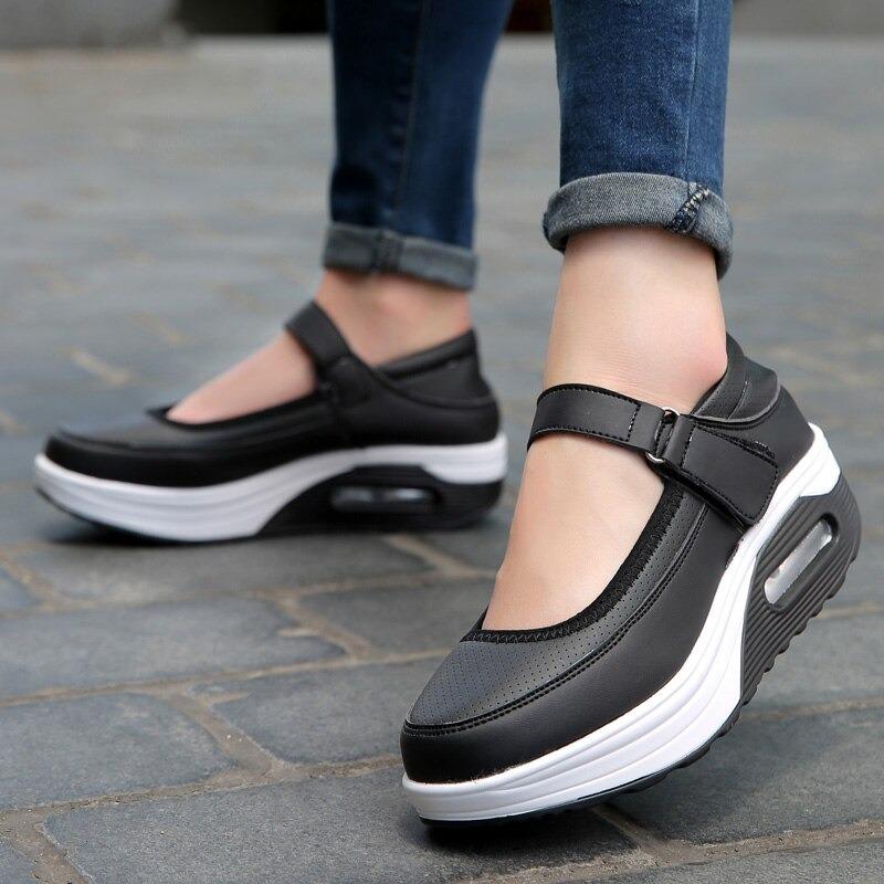 chaussures décontractées en cuir pour femmes - Image 6