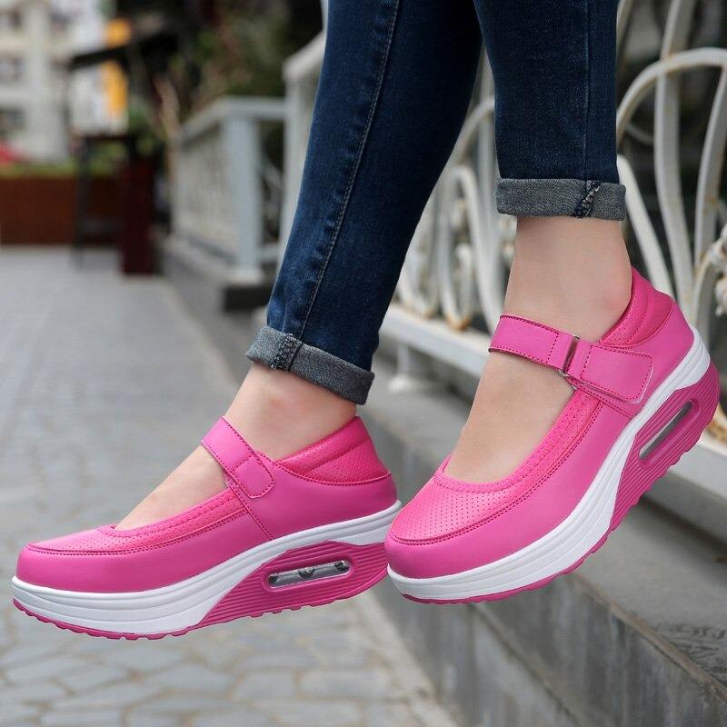 chaussures décontractées en cuir pour femmes - Image 8