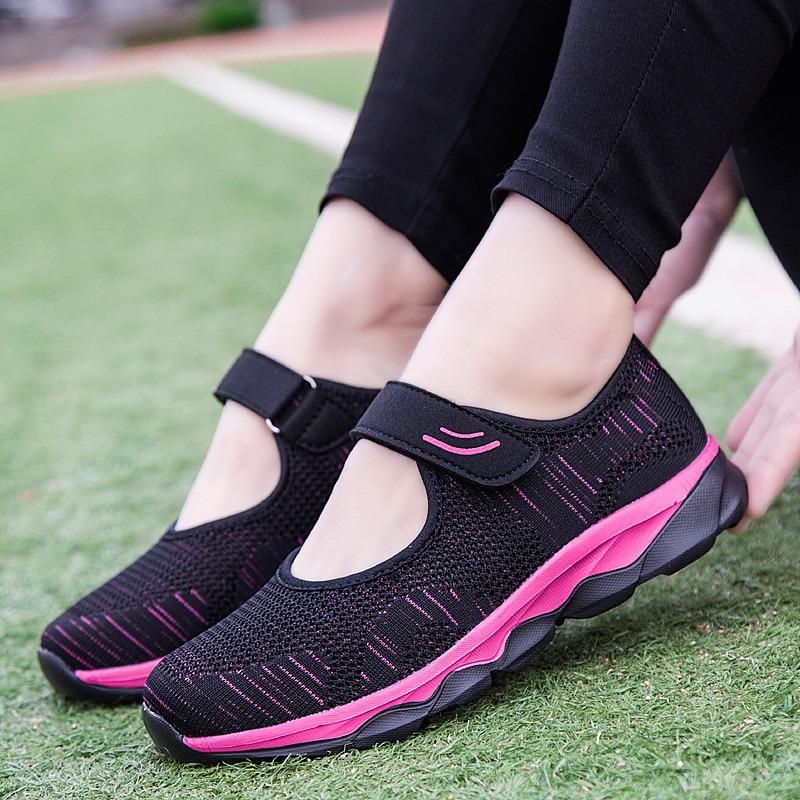 Espadrilles velcro décontractées et respirantes Pour femmes - Image 10
