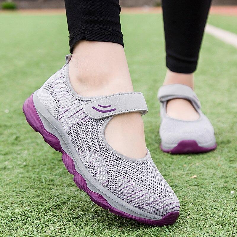 Espadrilles velcro décontractées et respirantes Pour femmes - Image 4