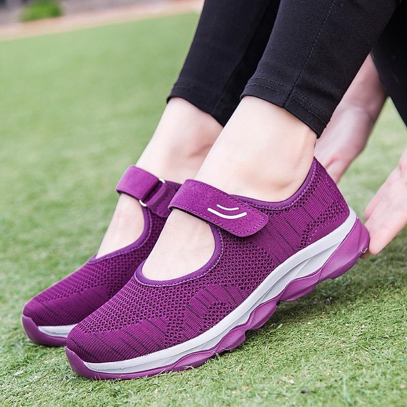 Espadrilles velcro décontractées et respirantes Pour femmes - Image 5