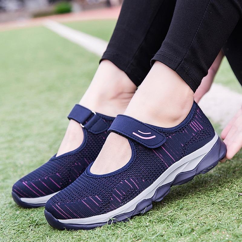 Espadrilles velcro décontractées et respirantes Pour femmes - Image 9