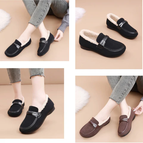 Mocassins Douillets d'Hiver pour Femmes - Image 3