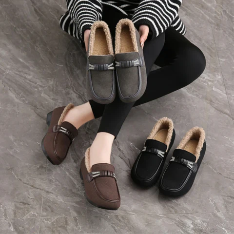 Mocassins Douillets d'Hiver pour Femmes - Image 4