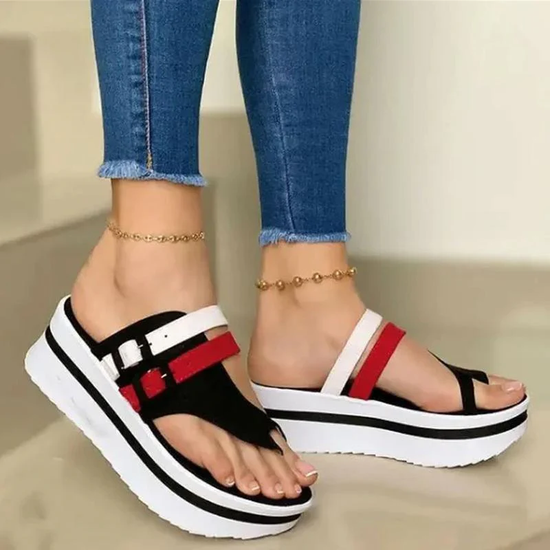 Chaussure-Ideale® Sandales d'été À Talons Compensés - Image 3