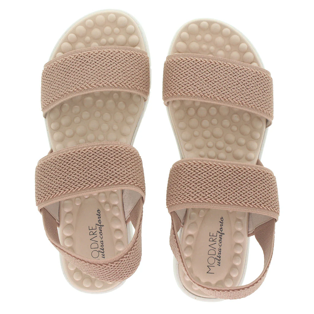 Sandale plate ultra-douce avec double bride élastique pour femmes - Image 10