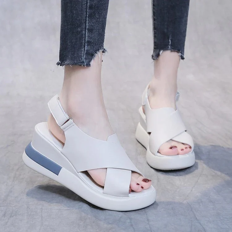 Sandales à Haut Talon Compensée Sangle boucle - Image 19