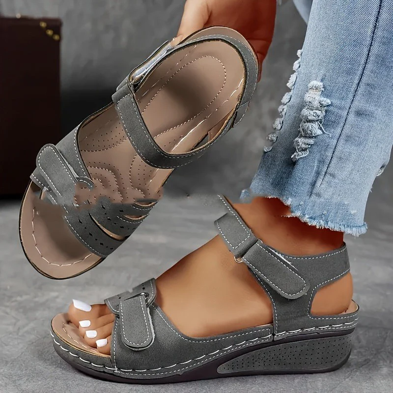 sandales décontractées et compensées pour femmes - Image 10