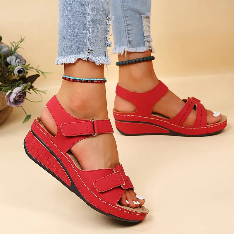 sandales décontractées et compensées pour femmes - Image 3