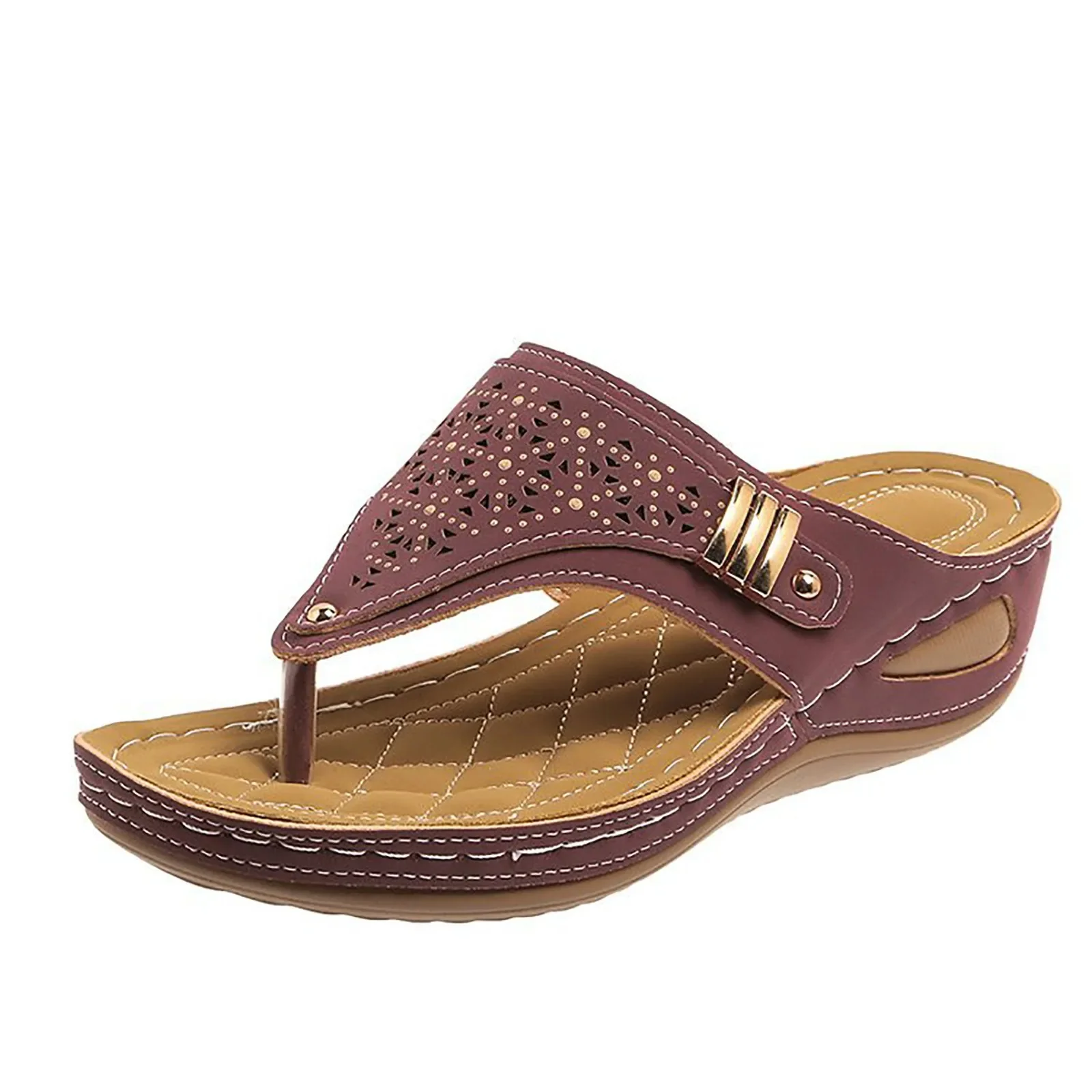 sandales estivales compensées pour femme - Image 9