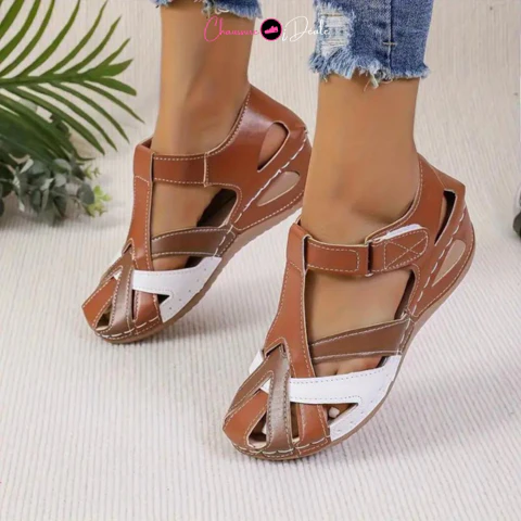 Sandales en cuir à la mode pour femmes - Image 10