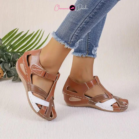 Sandales en cuir à la mode pour femmes - Image 12