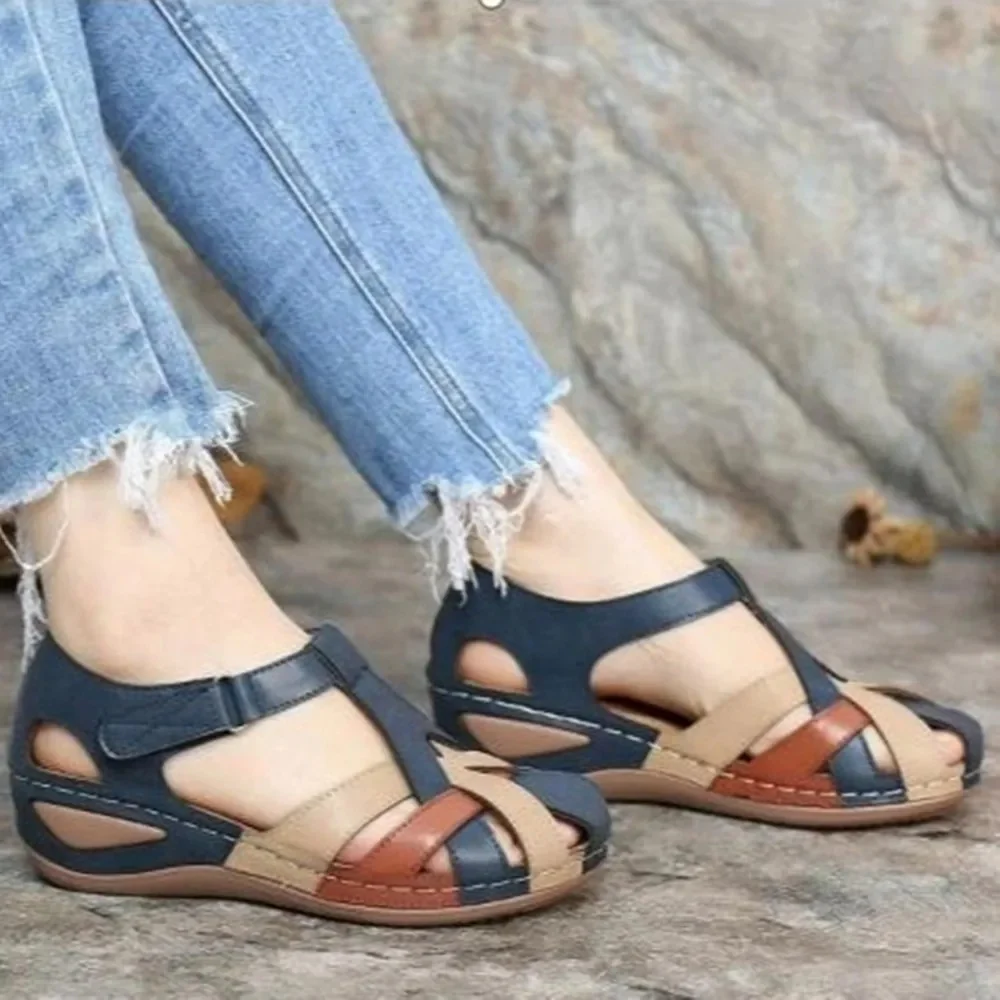Sandales en cuir à la mode pour femmes - Image 15
