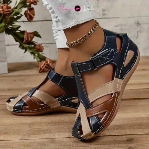 Sandales en cuir à la mode pour femmes - Image 18