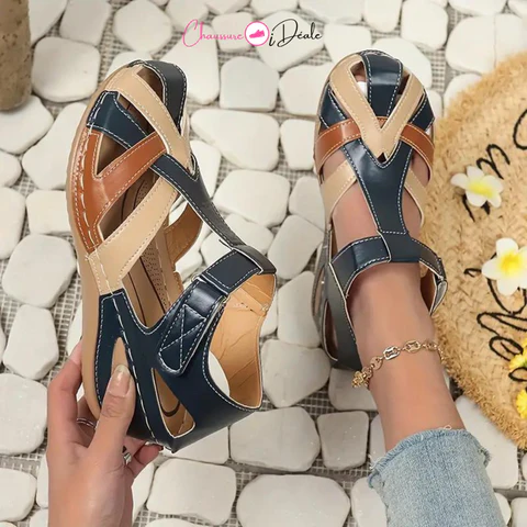 Sandales en cuir à la mode pour femmes - Image 19