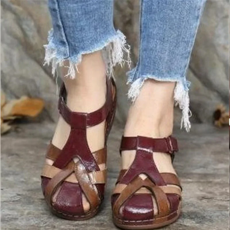 Sandales en cuir à la mode pour femmes - Image 6