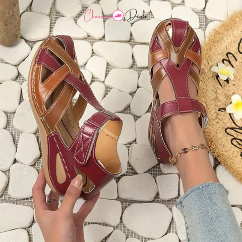 Sandales en cuir à la mode pour femmes - Image 9